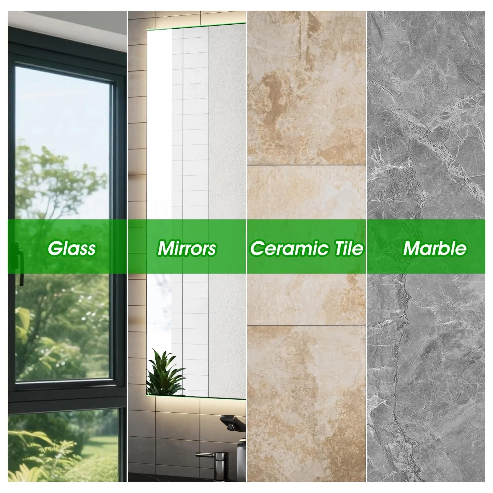 Compatible con superficies de vidrio universales Limpiador de ventanas recargable 3 en 1 inalámbrico, limpiador de ventanas for rociar, limpiar y aspirar ventanas de manera eficiente, blanco