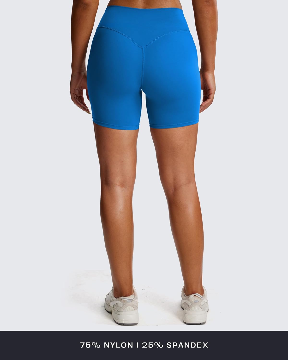 Aoxjox Metamorph Breeze Workout Biker Shorts for Women Tummy Control High Waisted Exercise Athletic Gym Yoga Short 6"
