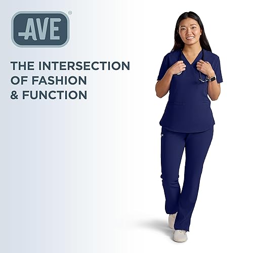 Miniatura 6 de ave. Varick - Pantalones médicos para mujer, cintura elástica, tela elástica en 4 direcciones, resistentes a la decoloración, lavables a máquina