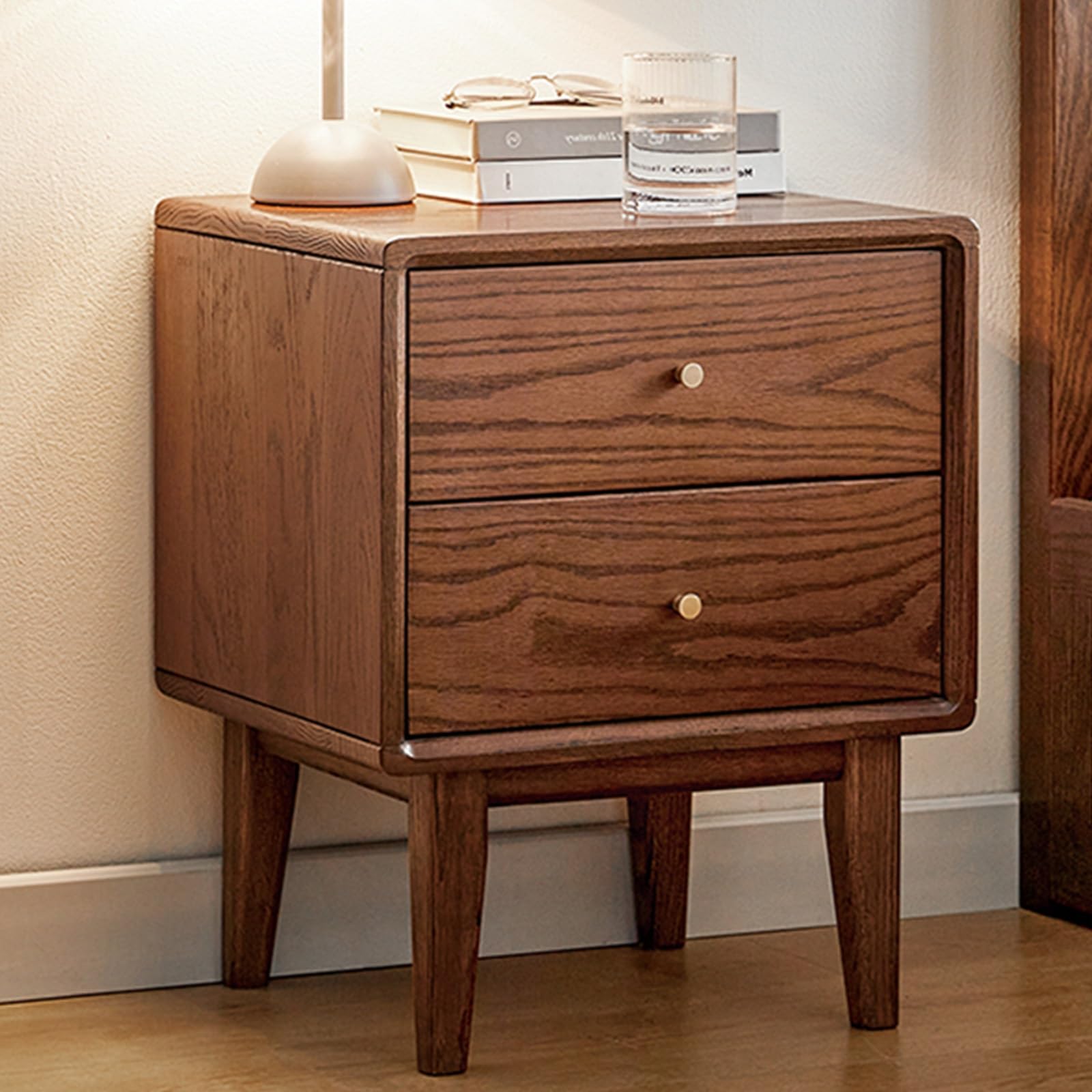 Table de chevet en bois massif haut de gamme meuble d'appoint élégant