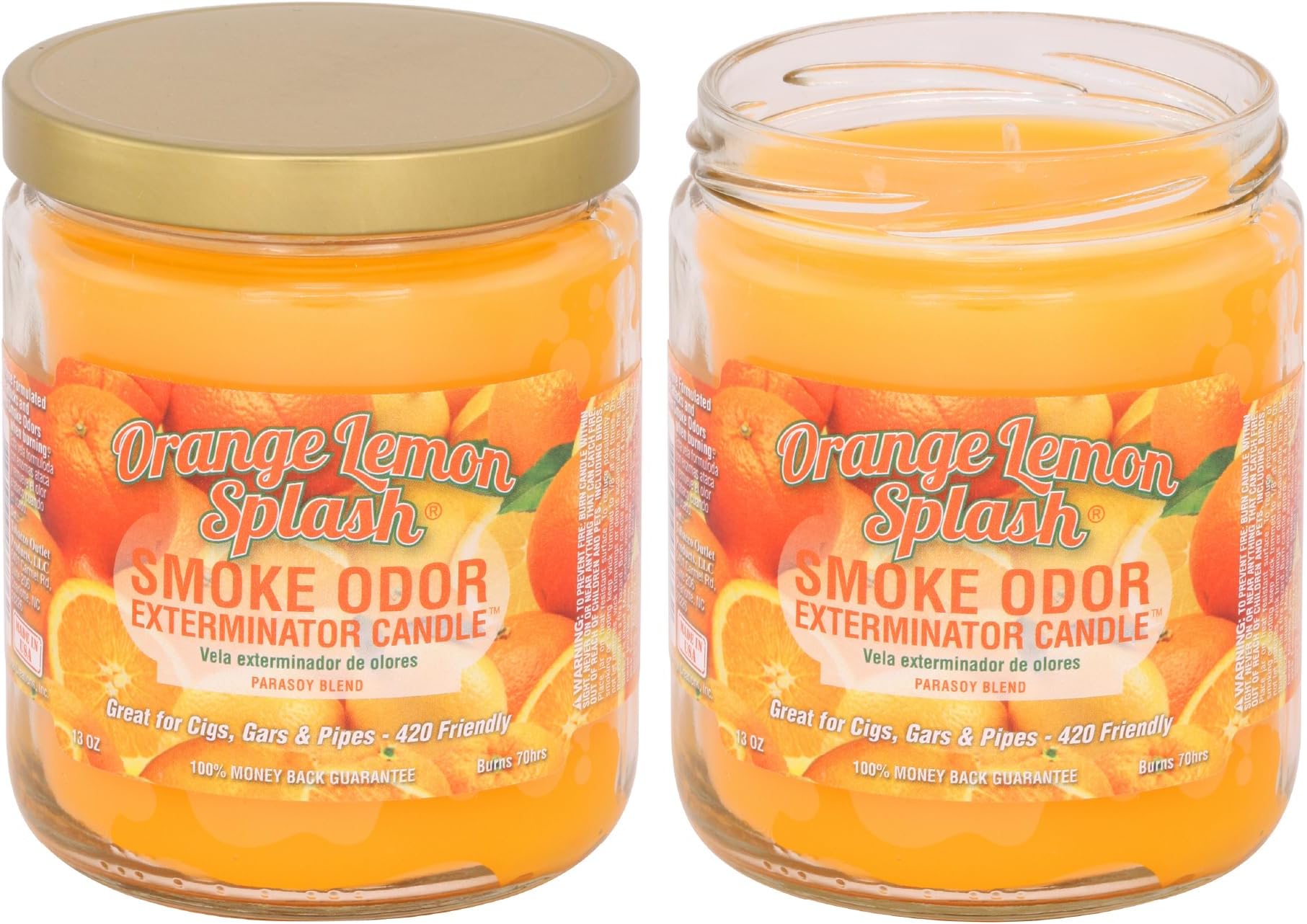 13oz Jar Candle, Orange Lemon, Pack of 2