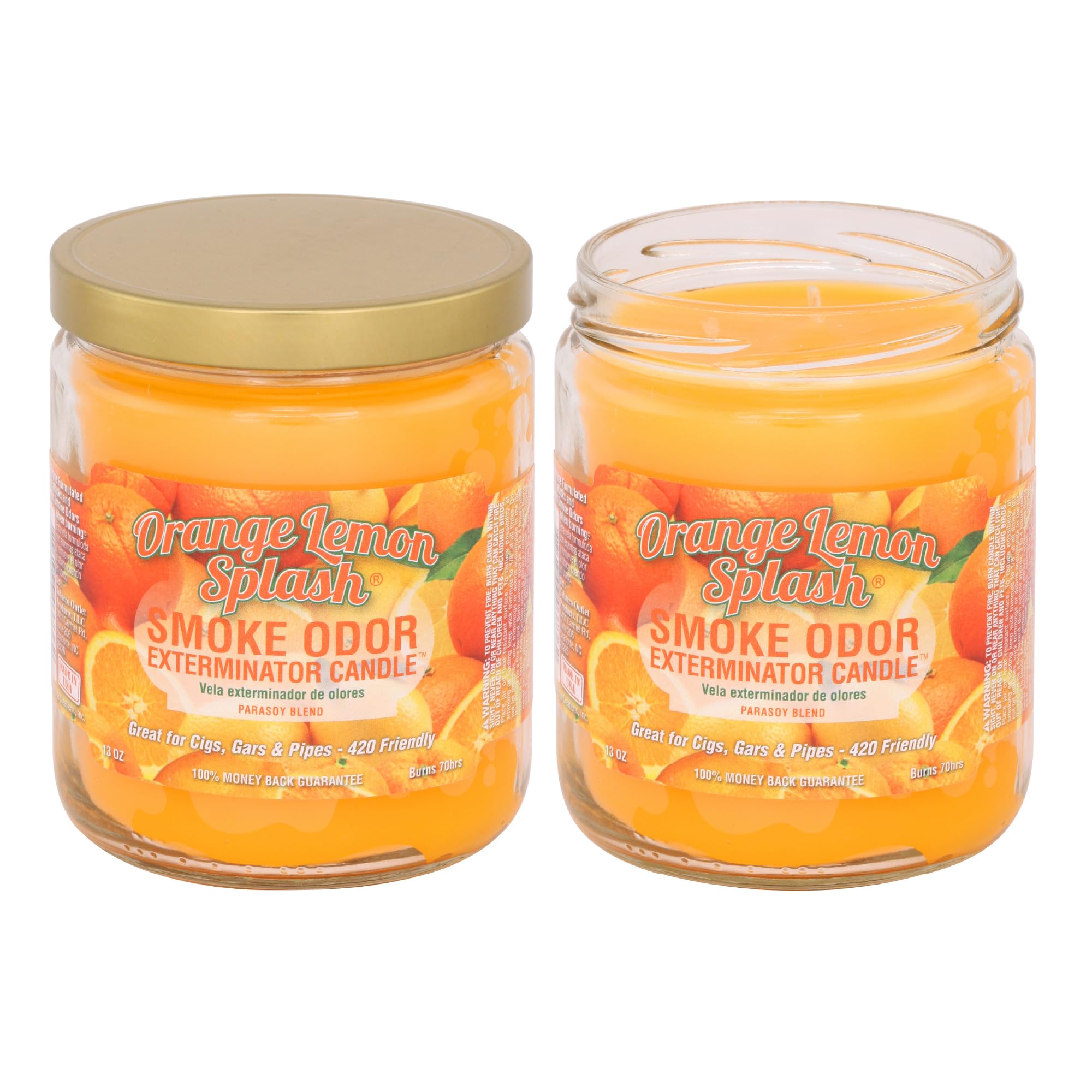 13oz Jar Candle, Orange Lemon, Pack of 2