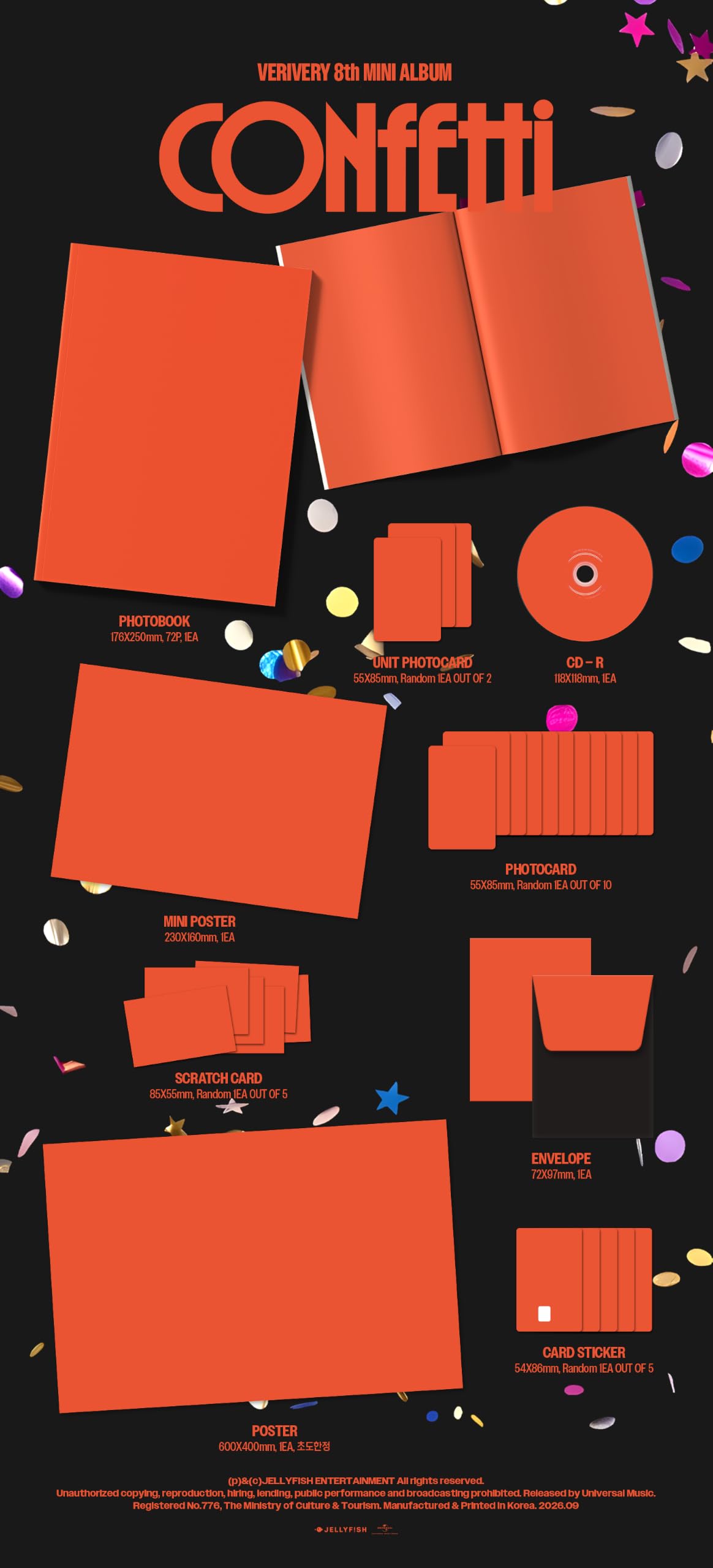 Juego de 8º mini álbum de fotos y amuleto de la suerte