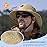 Sireck Fishing Hat, UPF50+ Wide Brim Sun Hat for Men Women, UV Protection Hiking Beach Bucket Hats Summer Safari Hat (Light Brown)