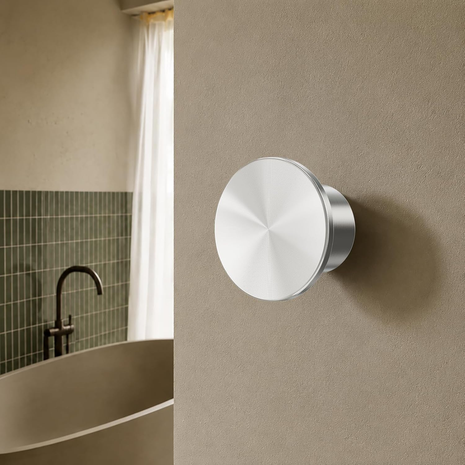 EROTAS Stainless Steel Single Wall Hook for Hanging Coats, Hats, Towels | 304 Stainless Steel. Minimalist Design. For Bathroom, Closet, Kitchen, Entryway. Holds Coats, Hats, Towels, Bags. Easy Mount.