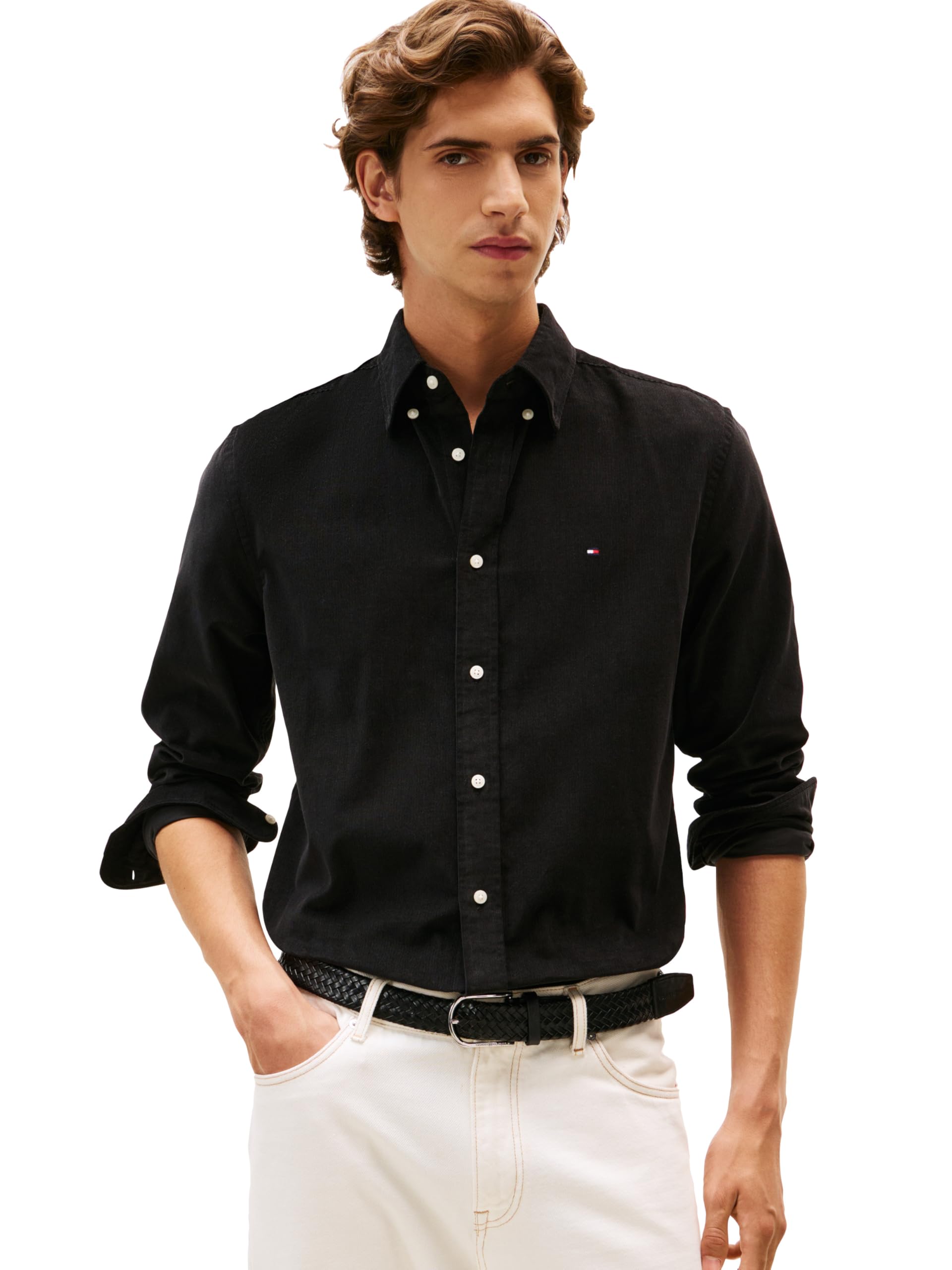 Tommy Hilfiger Men's Long Sleeve Corduroy Shirt