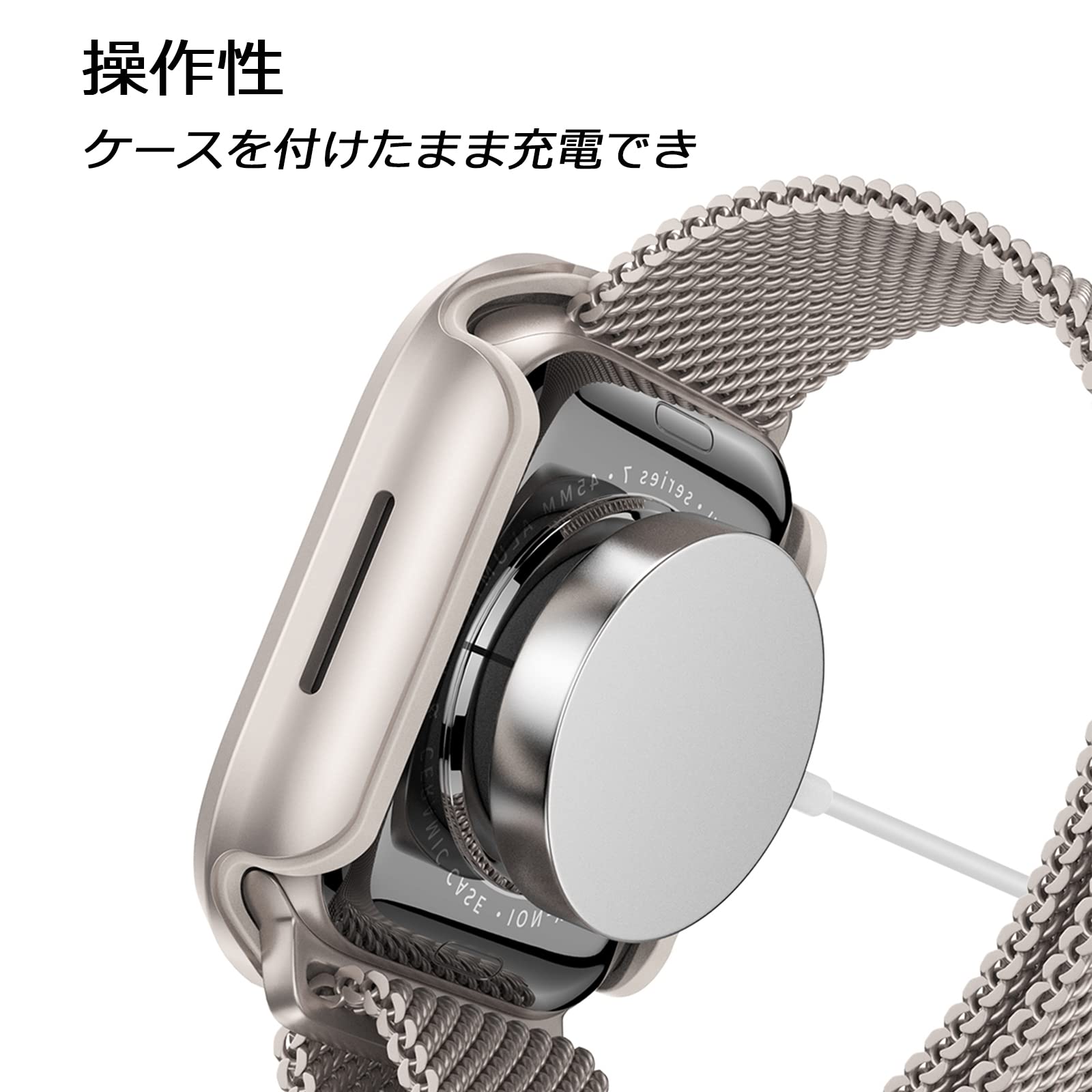 Amazon.co.jp: NINKI対応Apple Watch9 8 7ケース 45mm アルミ×TPU 