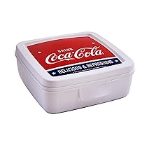 Snips, Porta Sandwich Coca-Cola, Porta Toast 14.5 x 14.5 x 5.5 cm, Porta Merenda Coca-Cola Made in Italy, 0% BPA