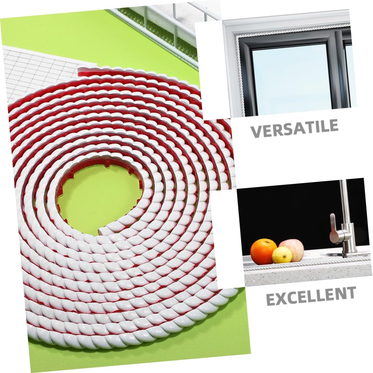 1roll Self-Adhesive Flexible Molding Trim for Bathroom Mirrors and Walls Easy to Install Protective Trim for Covering Gaps and Enhancing Home Decor