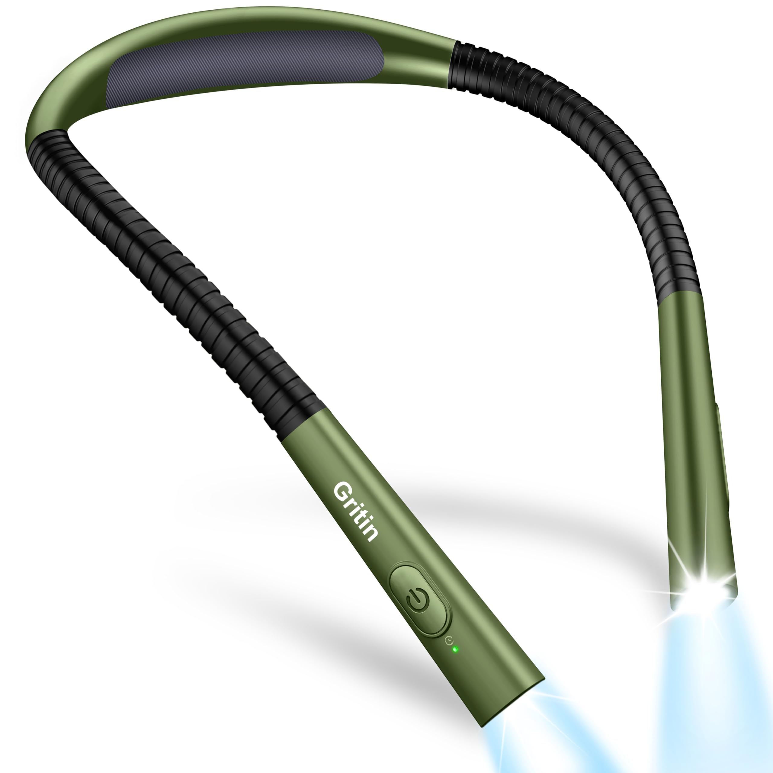 Gritin Book Light, Rechargeable Neck Light for Reading