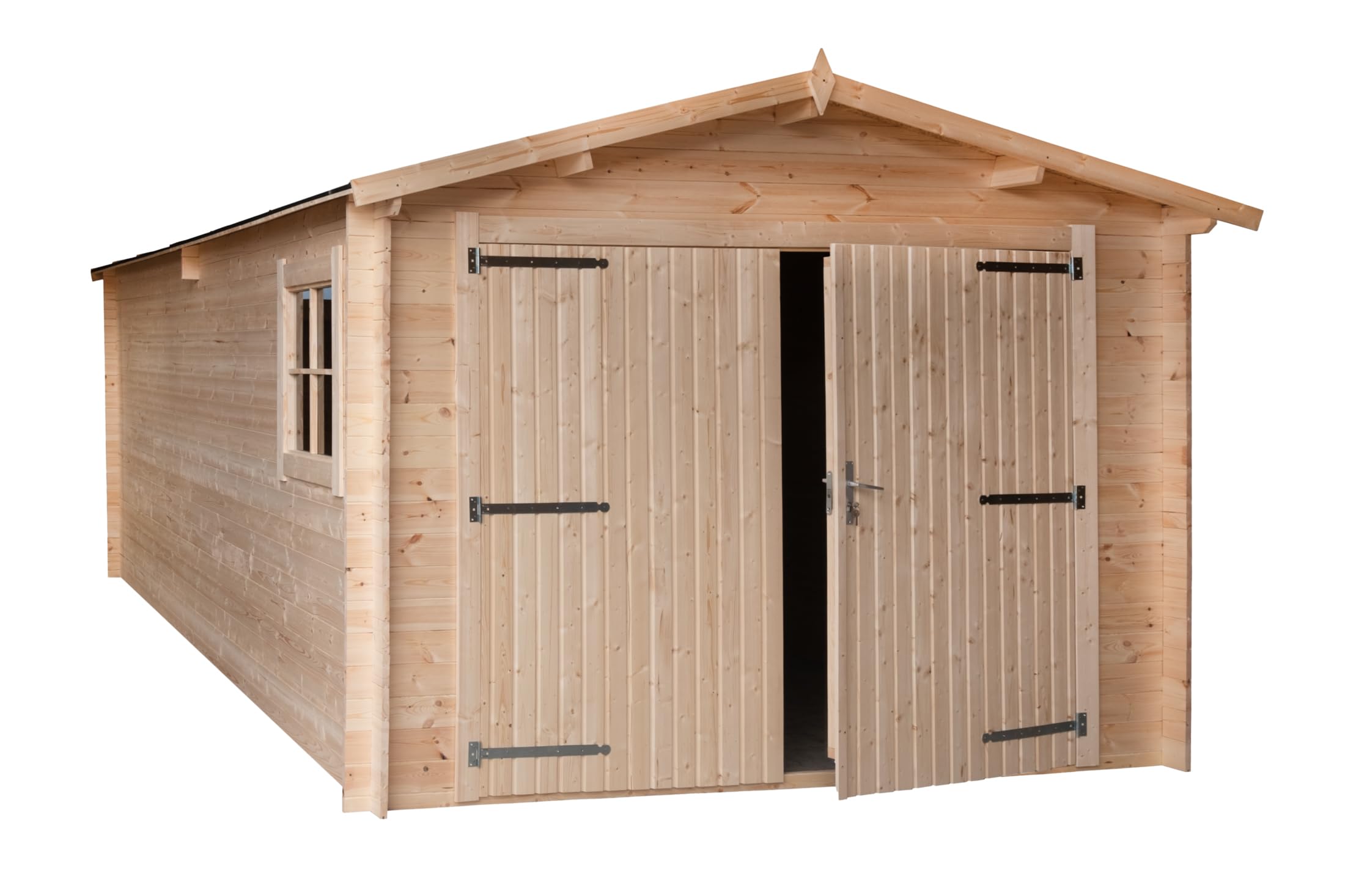 Garage en Bois, EP 28mm, Surface utile 17.42m², INT013