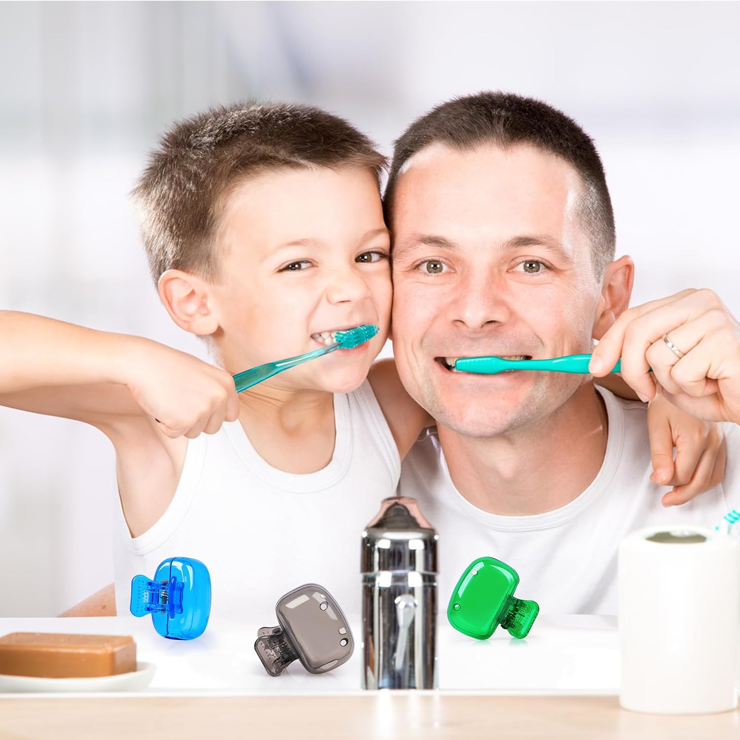 6 Pack Toothbrush Covers Portable Toothbrush Protectors Coverings Clips Tooth Brush Storage Head Cover Cap for Kids Bathroom Home Travel Tooth Brush Case image 5
