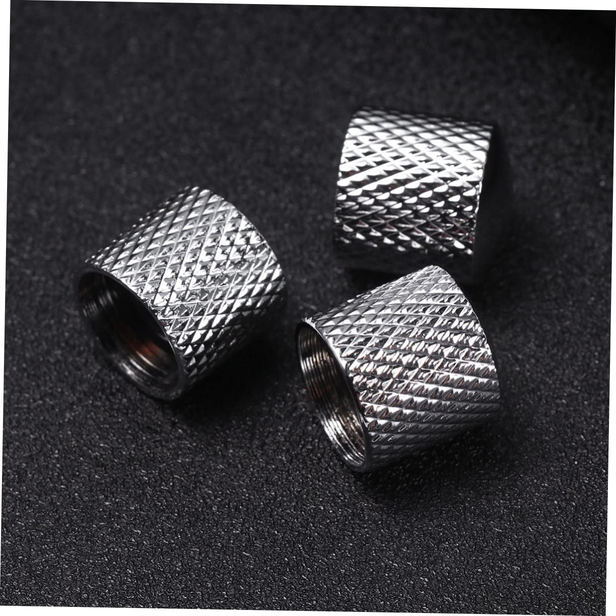 Hemoton Bass Guitar Volume Knobs Tone Control Knobs Set Metal Dome for Guitar Accessories