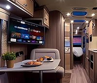 Vista 9 de continuus Smart TV RV de 24 pulgadas y 12 V – Android TV con Google Assistant, Chromecast y aplicaciones de transmisión gratuitas – 720p HD