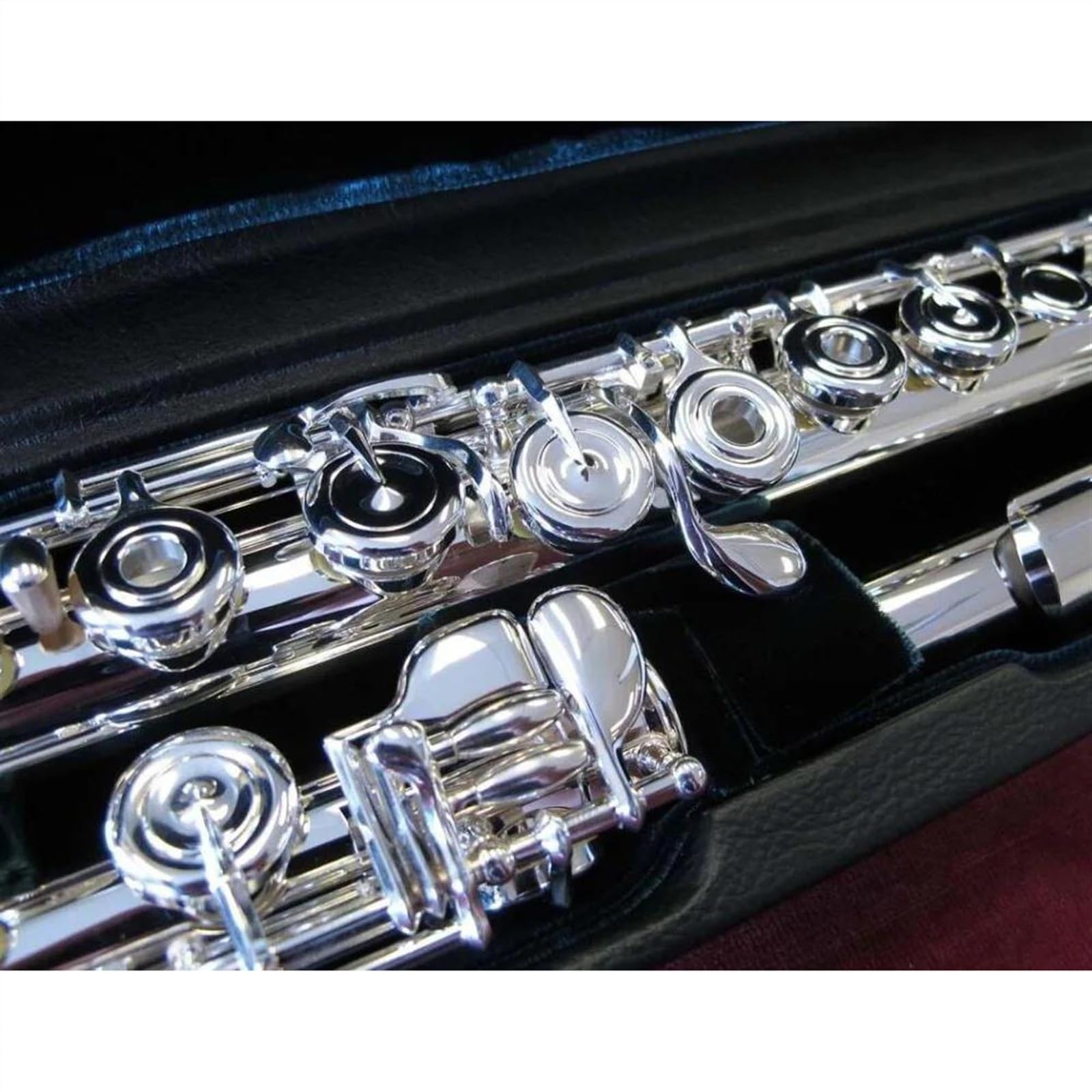 Professionale Flauto Traverso Flauto Traverso A 17 Fori Aperti Con Testa Placcata In Argento, Per Studente, Chiave C, Con Custodia