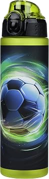 Baagl Children's Water Bottle 700 ml School Football Winner