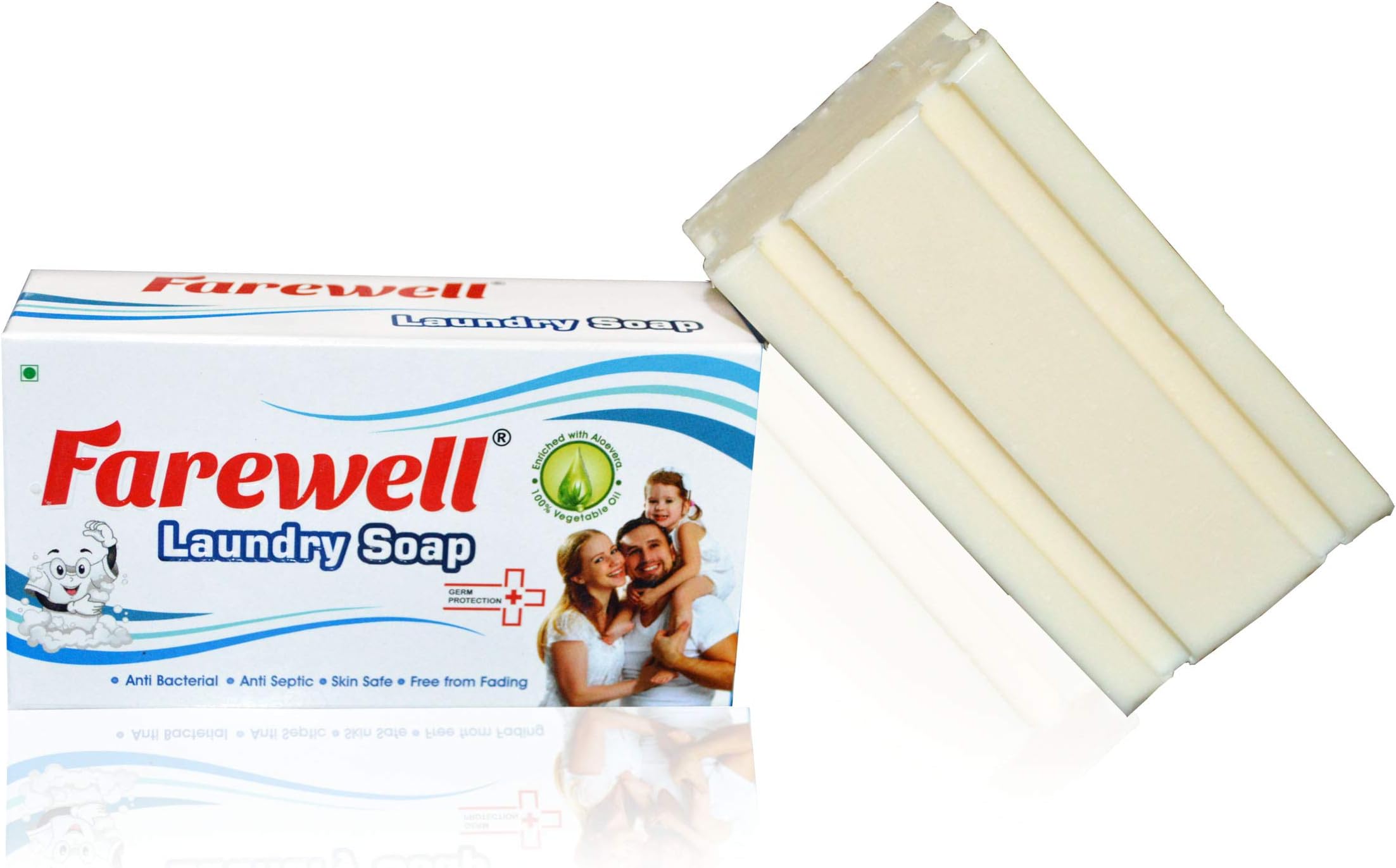 Farewell Laundry Washing Soap (Combo Of 5-Detergent Bars) Organic and chemical free/baby safe/for sensitive skin/laundry soap bar