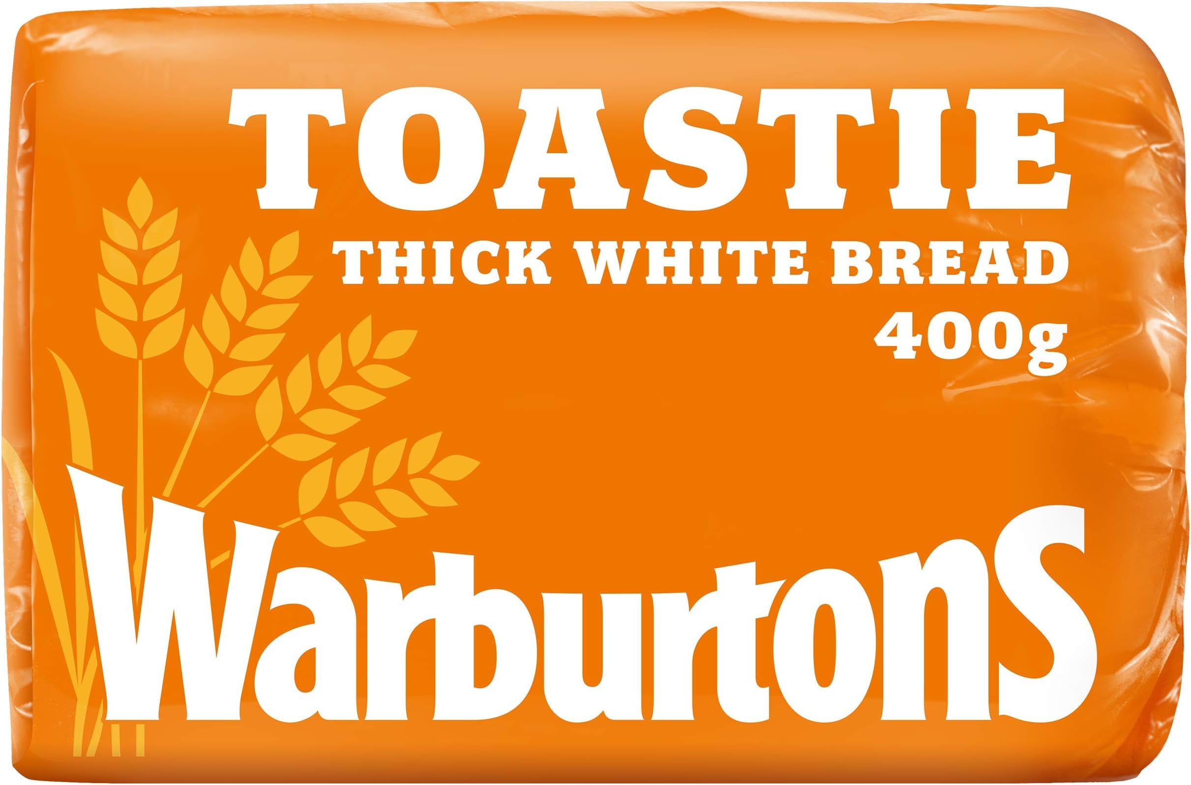 Warburtons Toastie Thick Sliced Soft White Bread, 400g (Half Loaf)