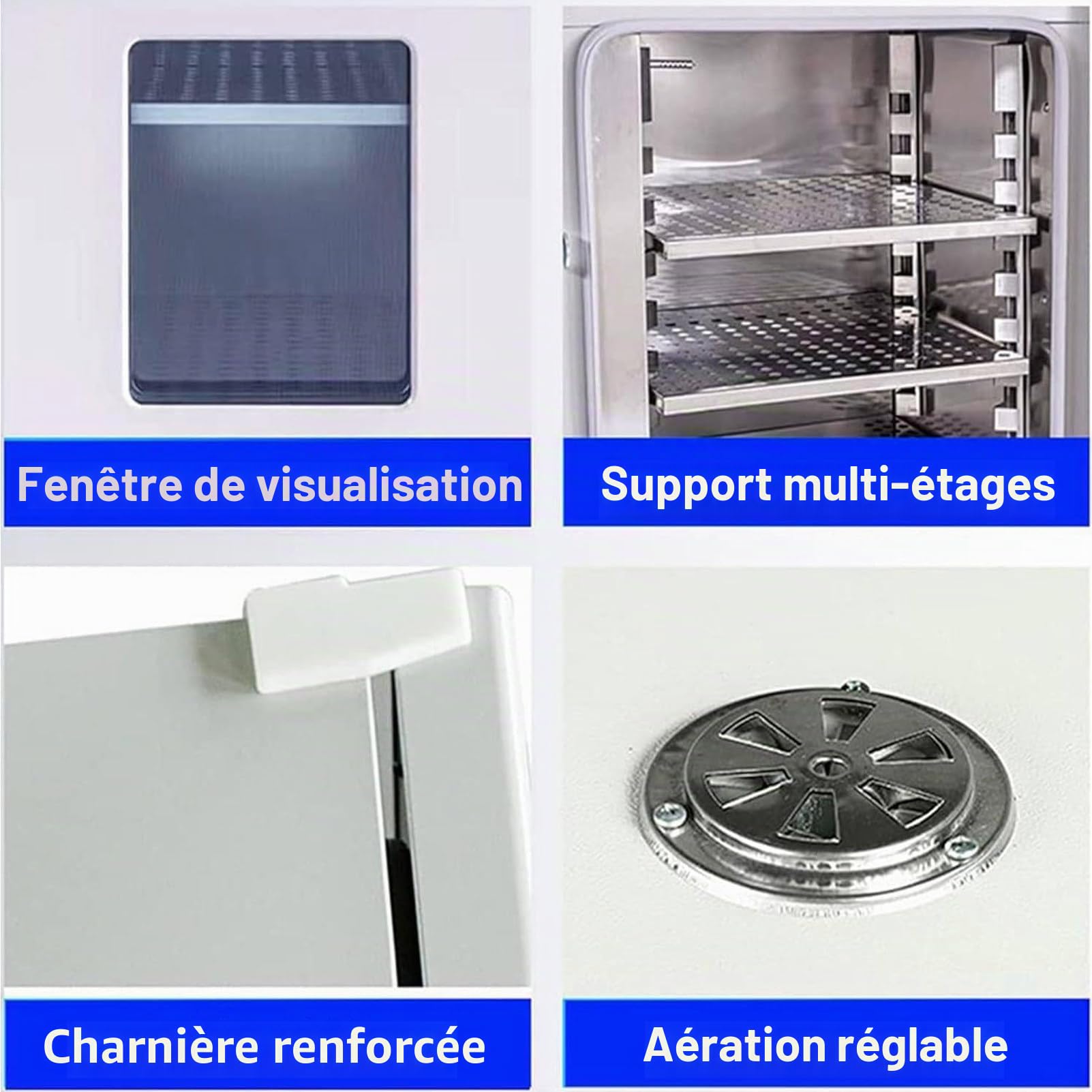 RayGenius Etuves De Laboratoire, Etuves De Laboratoire à Convection, Soufflantes Thermostatiques De Laboratoire 800 Watt 220v/Rt+50-280°C, RéGulateurs De TempéRature De Laboratoire 101-0s,101-0S