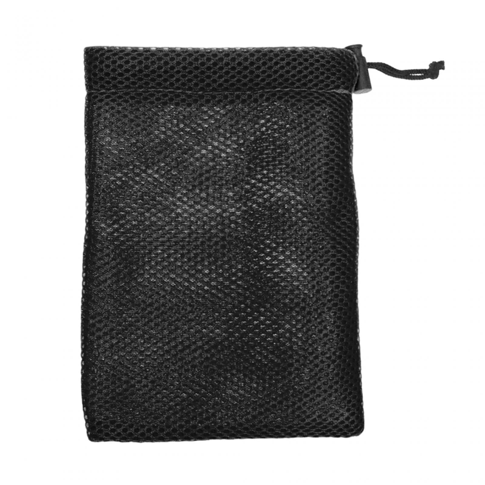 JAZZY PEARLS® Small Mesh Drawstring Bag Durable Mesh Bag for Cosmetics Golf Balls Swimming Black-image-49