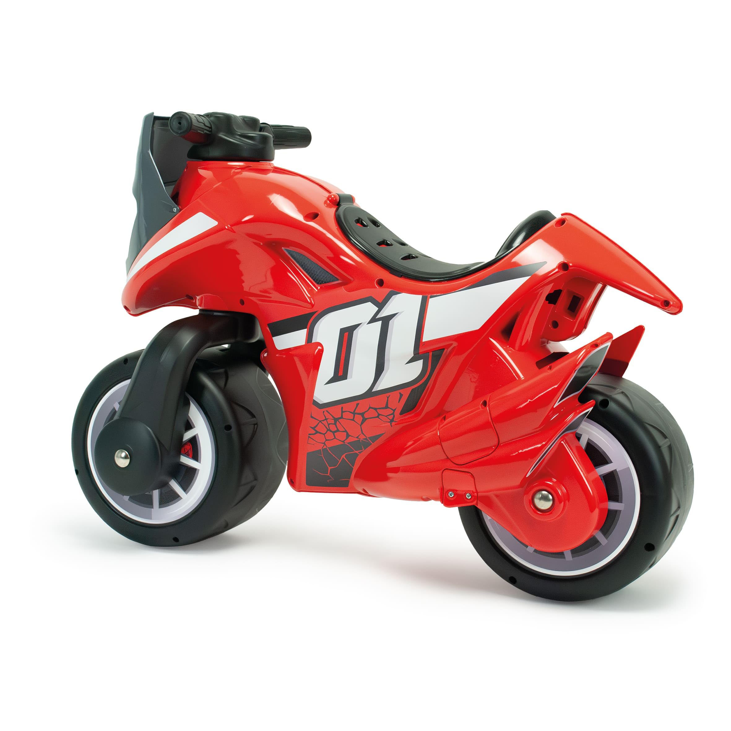 Moto Correpasillos para Niños de 2 a 4 Años Spline Roja - Diseño Ergonómico y Estable - Ruedas Anchas - Tamaño Grande - INJUSA