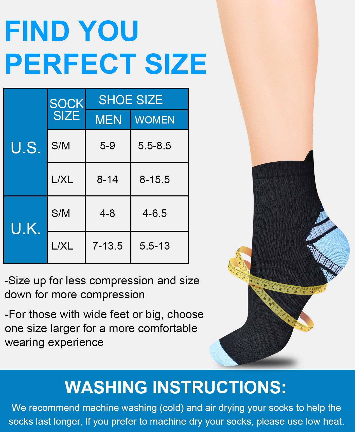 8 Pares Calcetines de Compresión Tobilleros Hombre Mujer Fascitis Plantar Medias Compresion para Soporte el Arco Deporte Trail Running Ciclismo Senderismo Verano Cortos Transpirables