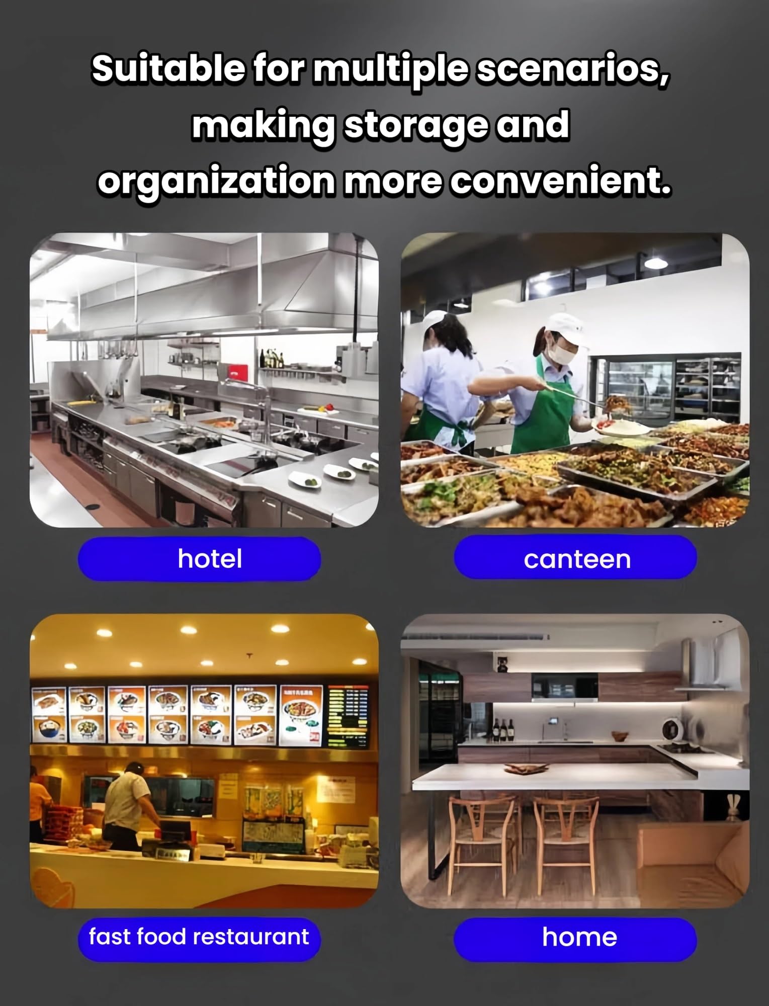 Komercyjny regał do zamrażarki, regał na lodówkę do witryn wystawowych | stal nierdzewna; konfigurowalne rozmiary; odstępy 3,5 cm; łatwa instalacja; pasuje do urządzeń komercyjnych