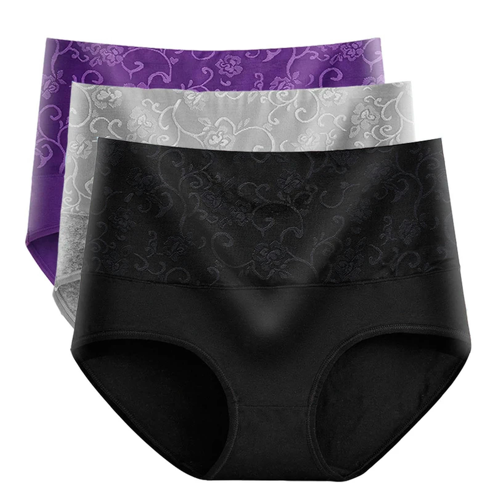 Ropa Interior Mujer Bragas De Talla Grande para Mujeres Ropa Interior Abdominal De La Cintura Algodón De Algodón Sin Costuras Apturas Sexys para Mujeres-CG-bhuizi-l