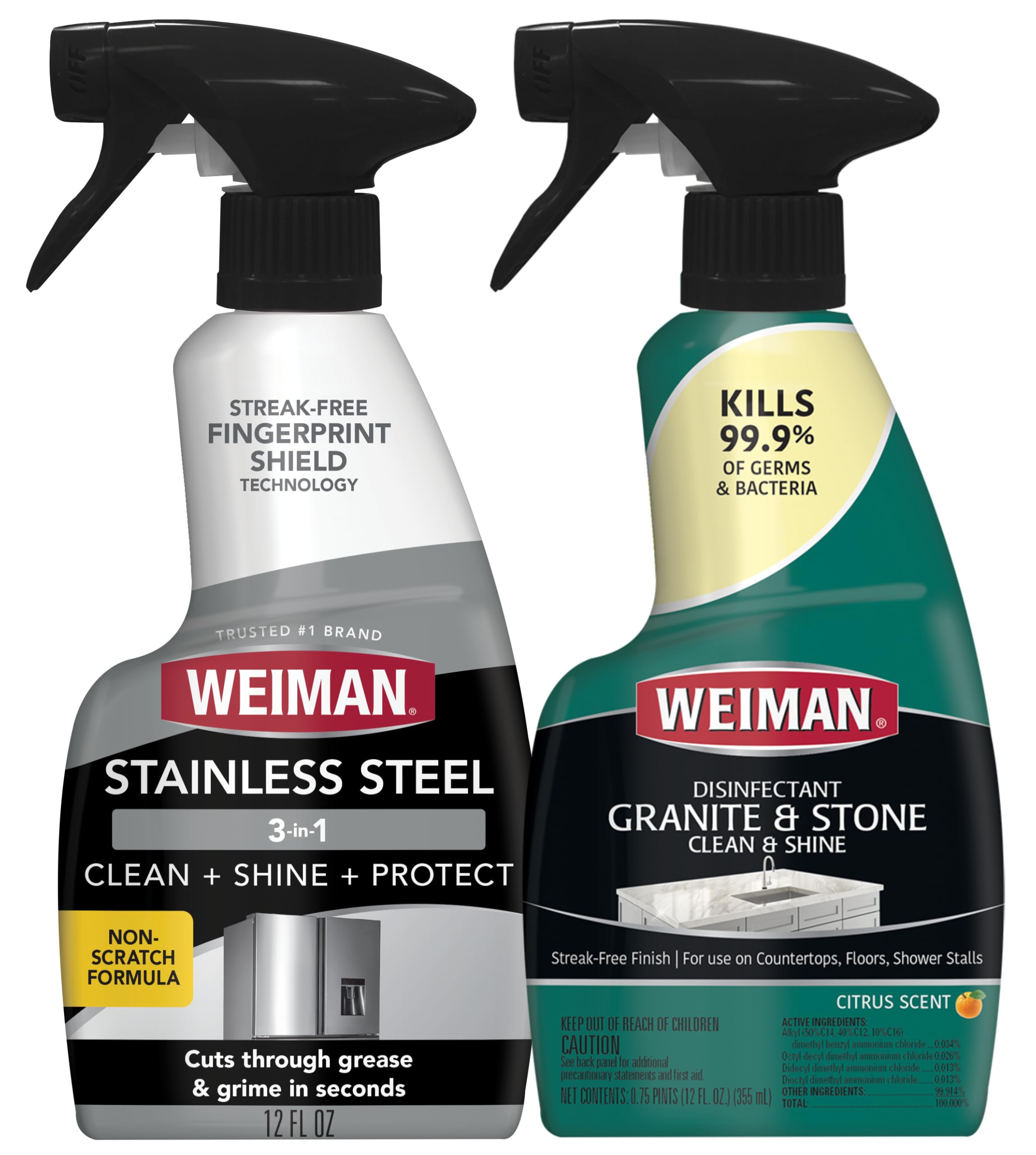 Weiman Stainless Steel Granite Cleaner - 12 Ounce