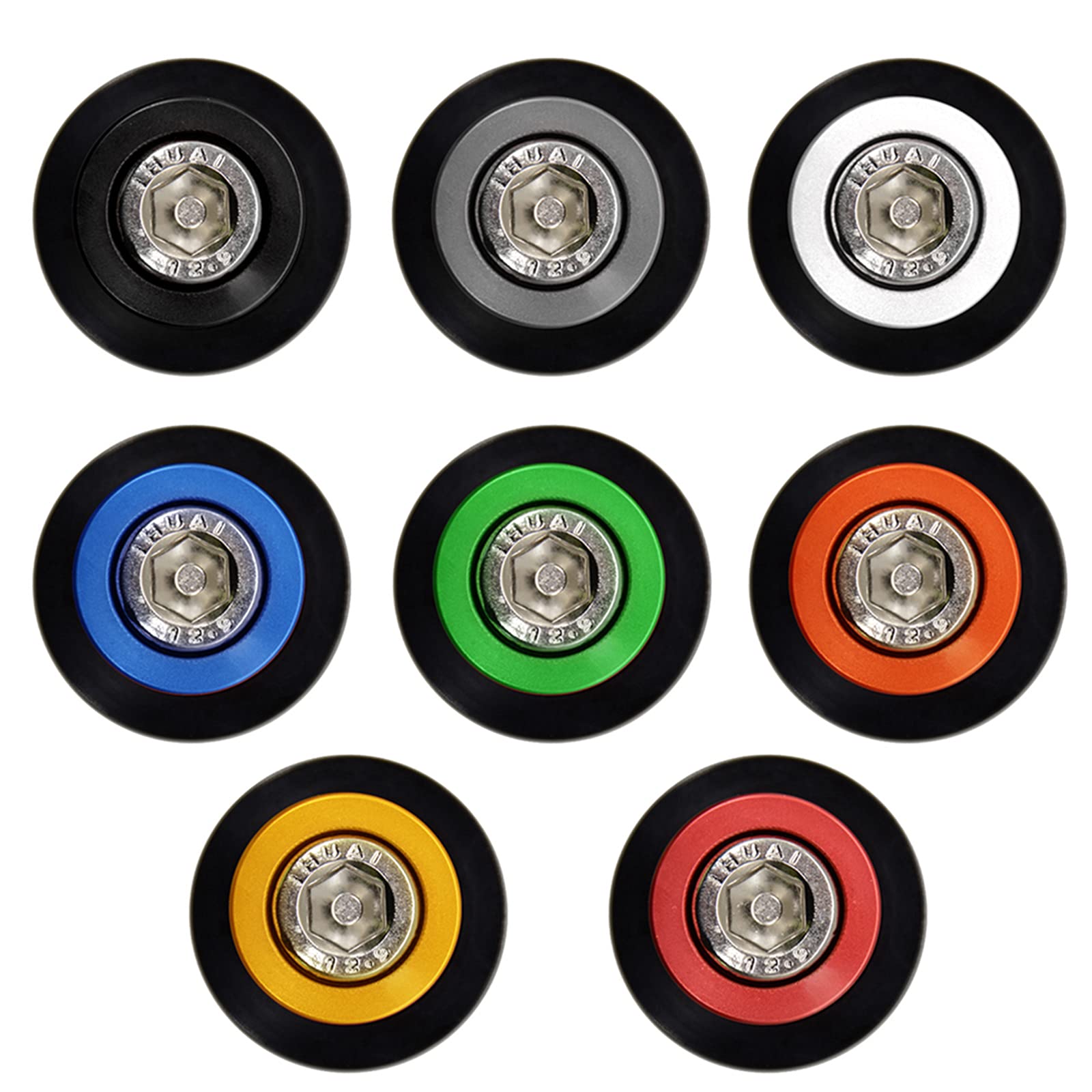 6MM 2pcs Motociclo Nottolini Forcellone Appoggi per Tracer 900 Tracer 900 GT Tracer 700 Tracer 700 GT 2016-2019 Tracer 7 Tracer 7 GT Tracer 9 Tracer 9 GT 2021+-Nero
