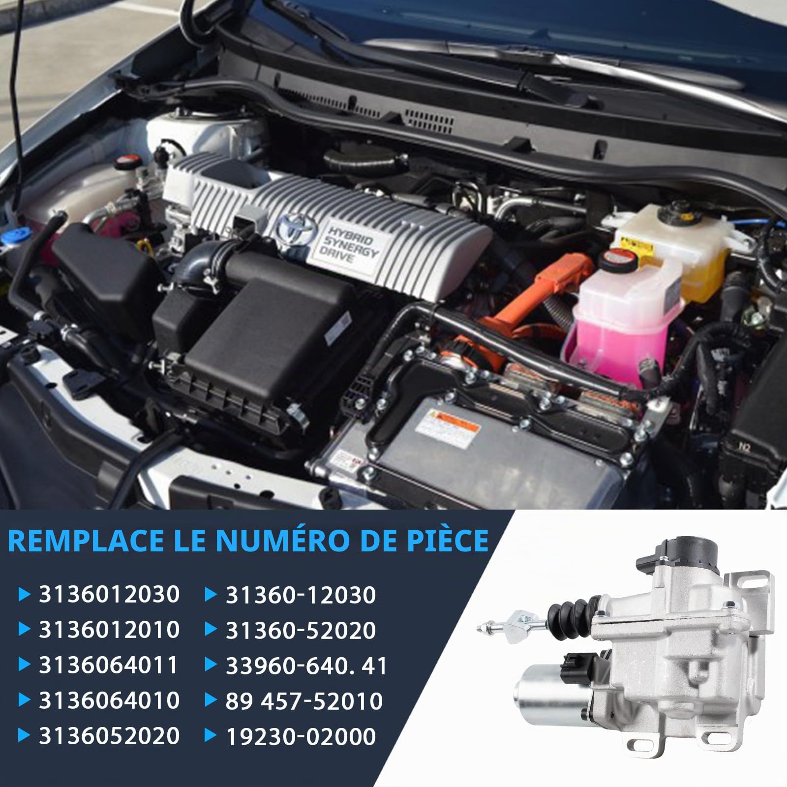 Actionneur d'embrayage avec moteur de transmission automatique de rechange pour MR2 W30 RAV4 XA20 Avensis T25 E120 E150 AR10 Yaris XP9 Auris E15 Numéro de pièce 31360-12030 31360-52020