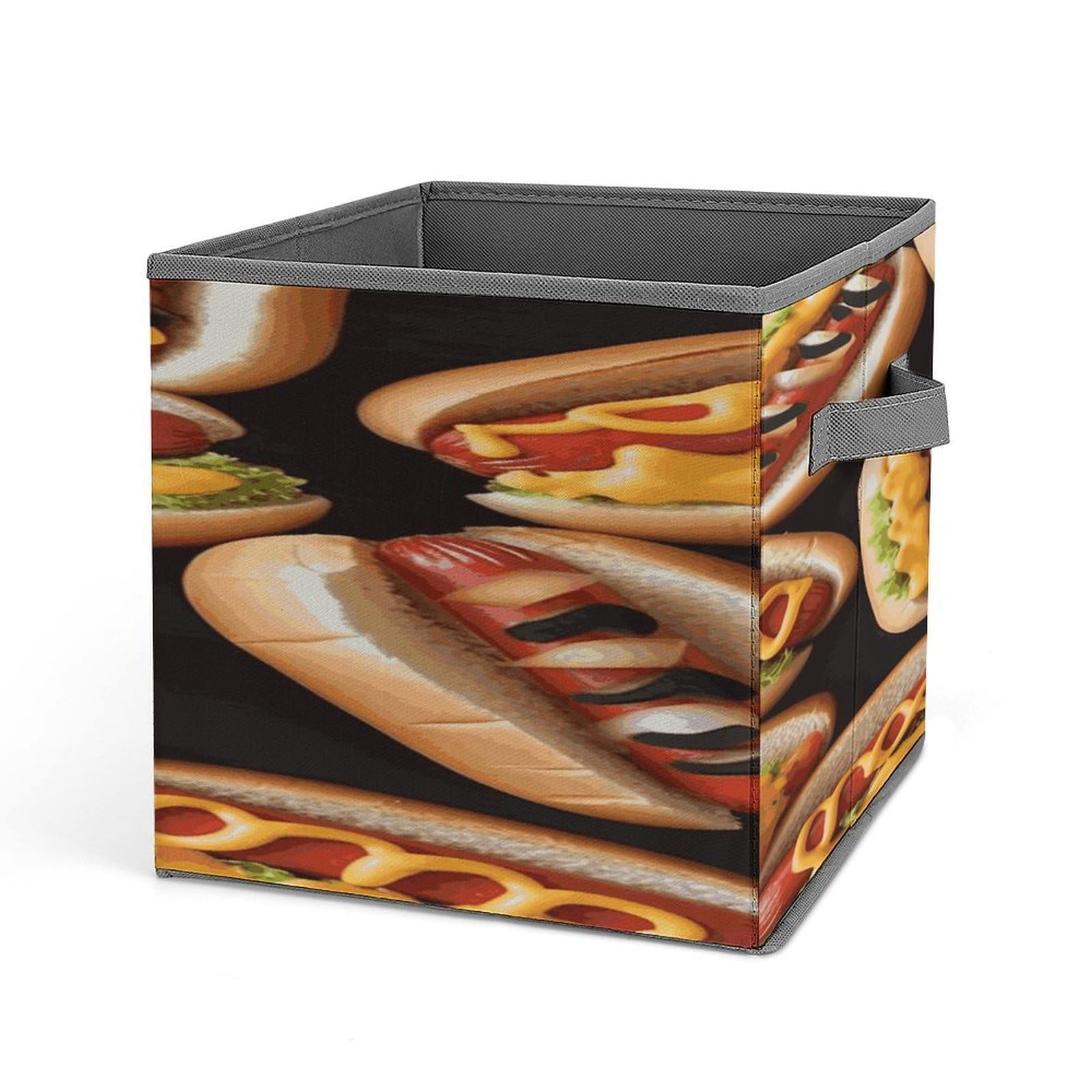 Fekiloot Style Fun Food Hot Dogs Storage Bins Storage Baskets