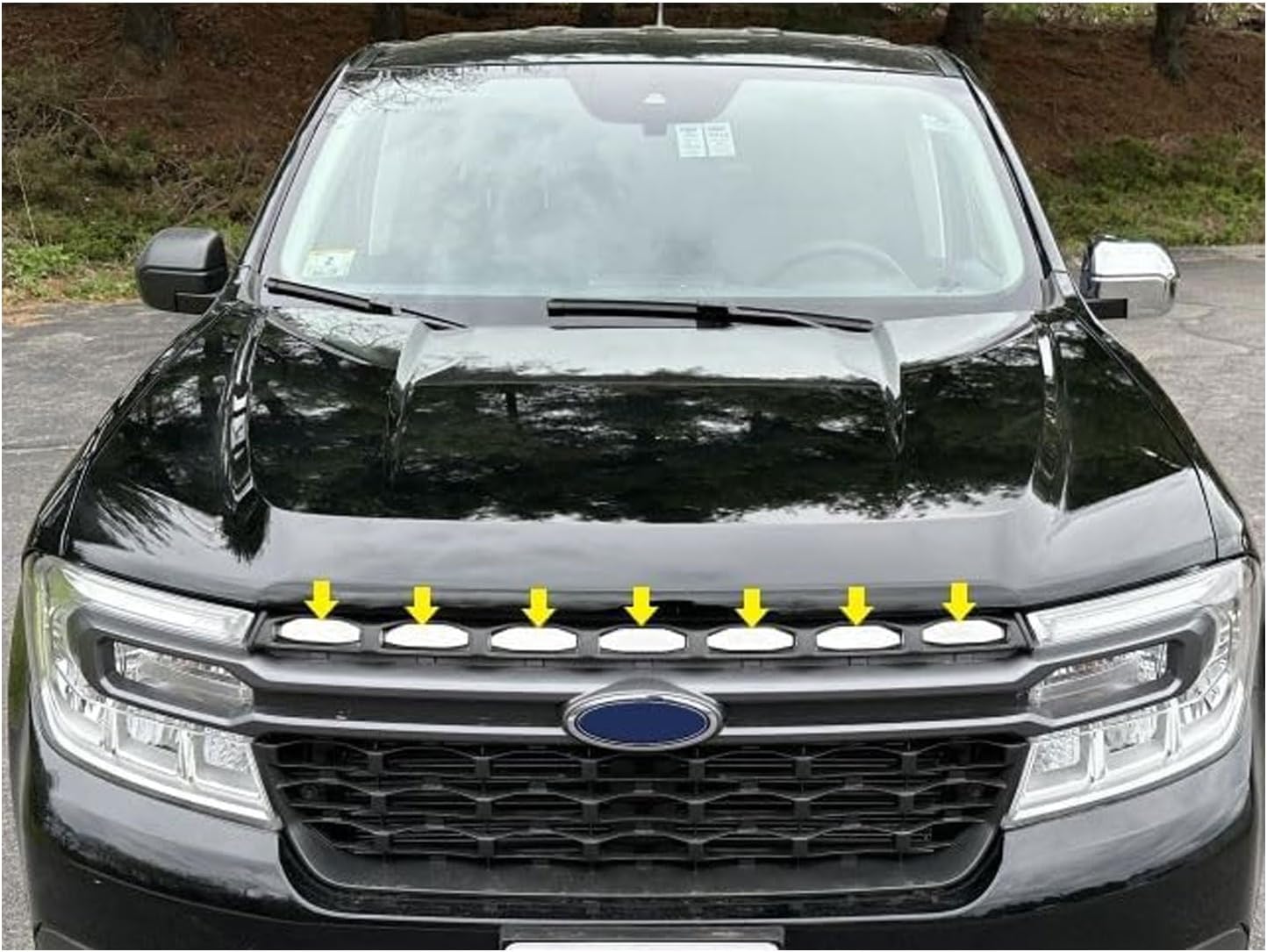 QAA part SG62310 is a 7 piece Stainless Steel Top Grille Insert Trim that is compatible with Ford Maverick 2022-2024