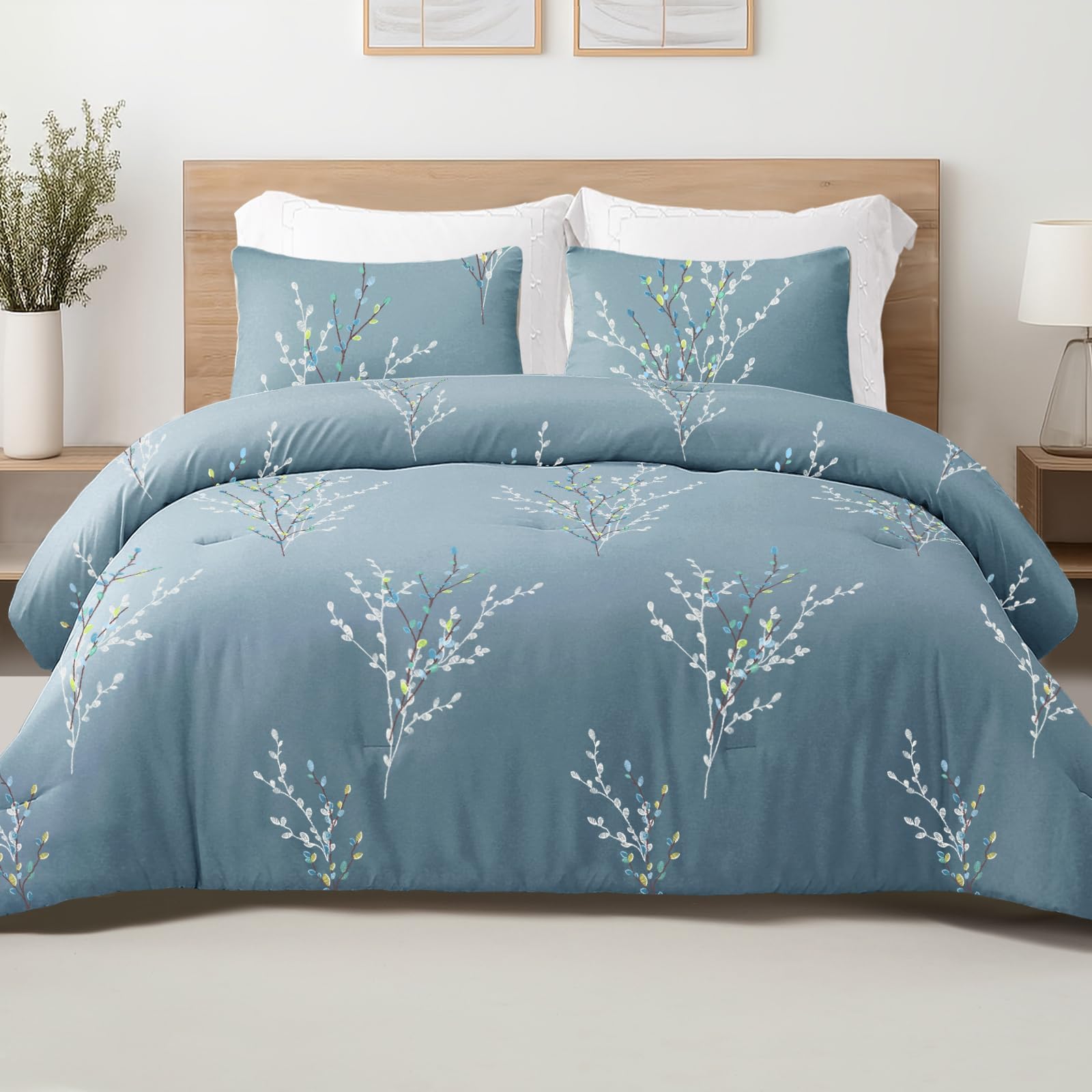 Exclusivo Mezcla 7.5 Tog Floral Super King Coverless Duvet Set, 3 Pieces — image 1