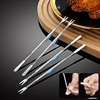 Vista 4 de Cascanueces y herramientas para cangrejo, juego de herramientas para mariscos de 27 piezas, incluye 8 cascanueces para patas de cangrejo, 8