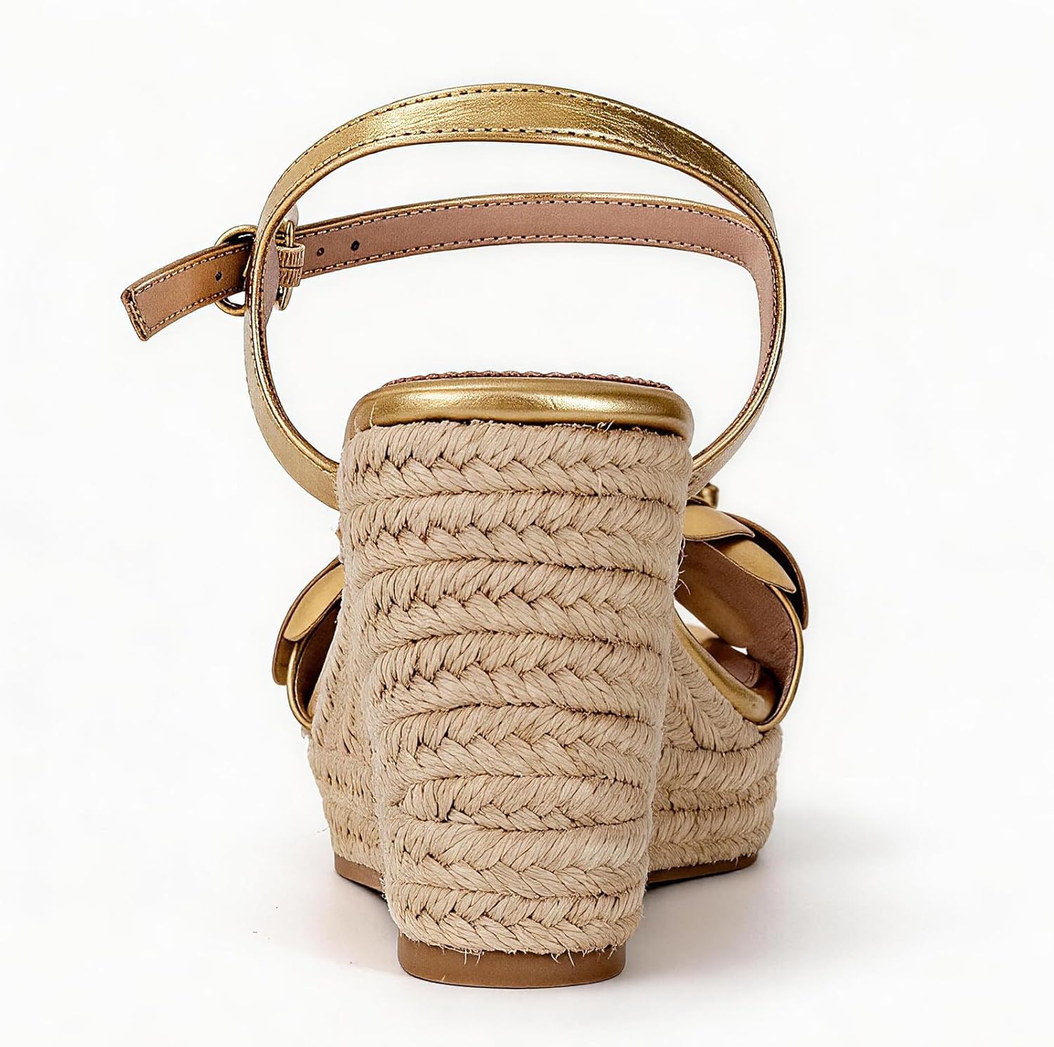 Women's Espadrille Wedge Sandals-Comfortable Platform Summer Sandals |wedges heels w/Adjustable Ankle Strap & Open Toe | Beach Vacation Dressy Heeled Dress Shoes