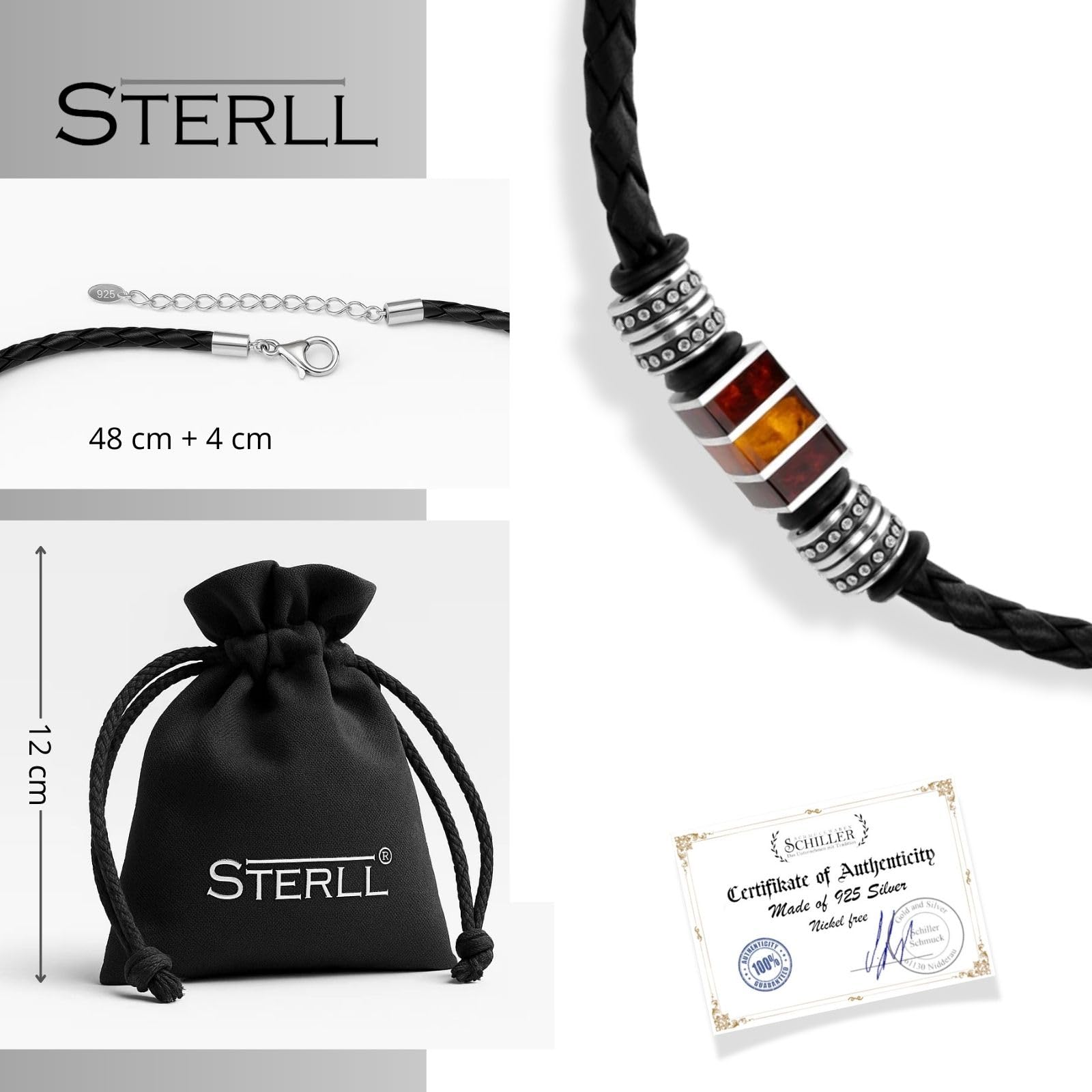 Klassischer Herrenring Aus 925 Sterling Silber Nickelfrei Verstellbar