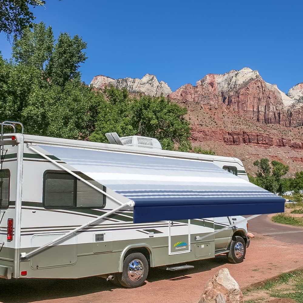 Suncode RV Awning Frame Assemblies and Fabric Retractable, Manual