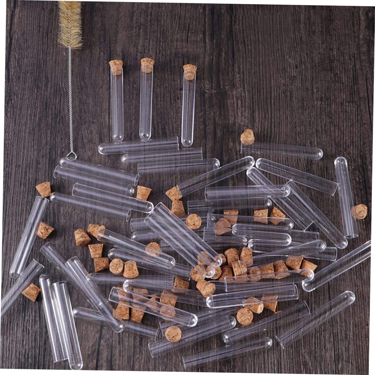 100pcs Test Tube Plant Propagation Science Lab Tube Sturdy Plastic Stopper for Boys and Girls Adults