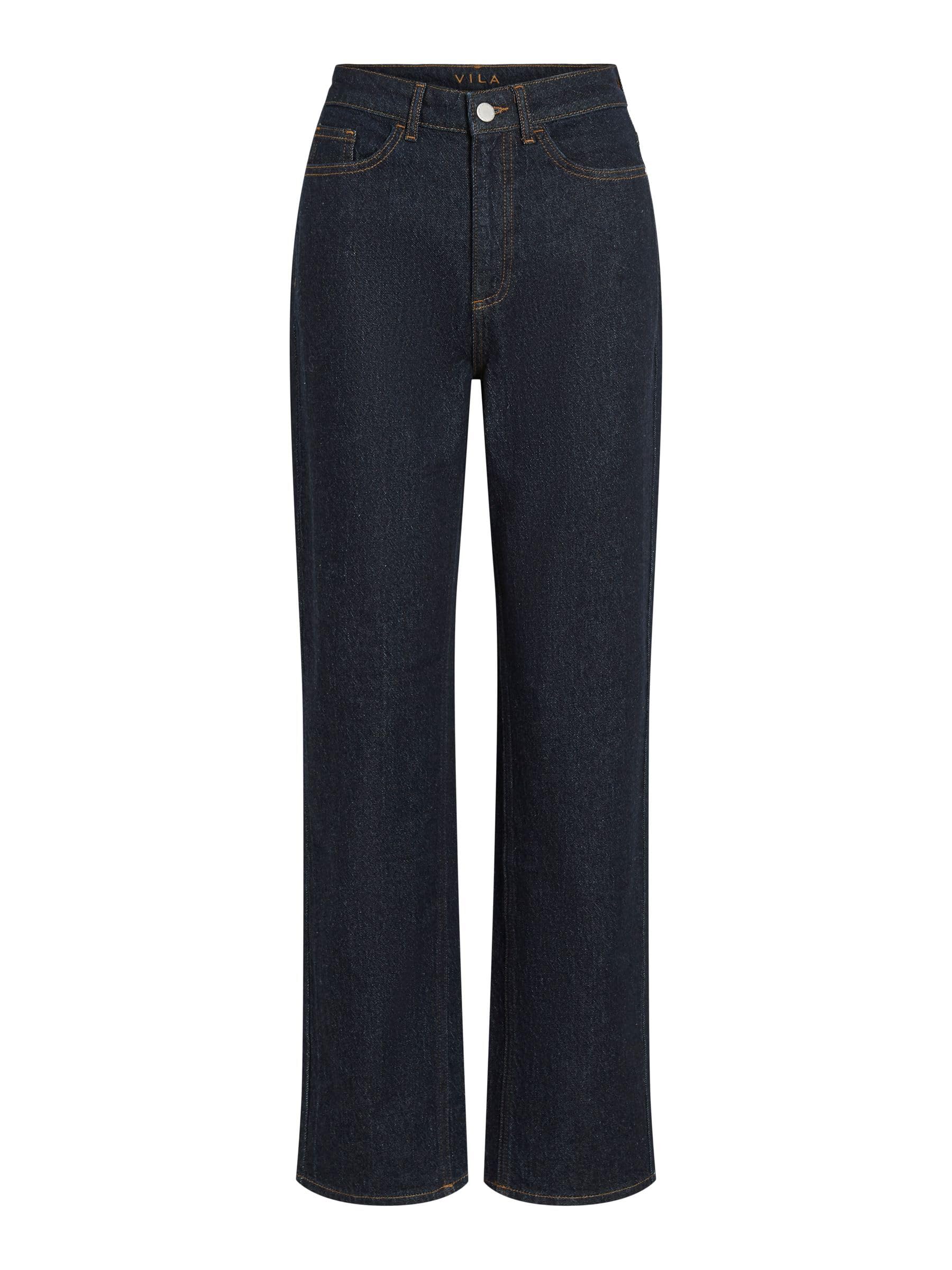 Vila Damen Female Fit High Waist Vikelly Jaf Hw Straight Jeans-Noos