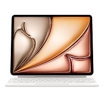 Apple Magic Keyboard per iPad Air 13” (M3) e iPad Air 13” (M2), comodissima per scrivere e con trackpad integrato, Danese – Bianco