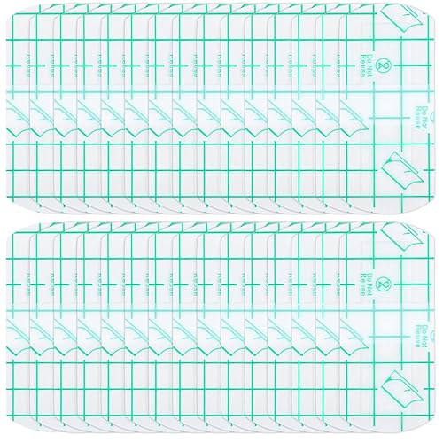 30 protectores desechables de plástico para ojos, cinta protectora impermeable para cejas, suministros de cuidado posterior de Microblading,