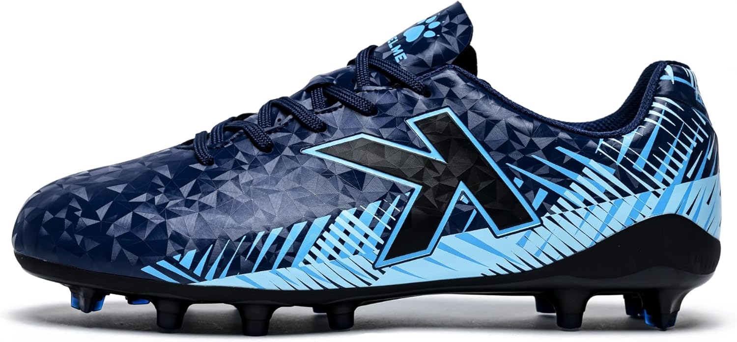 KELME Blaze Youth Soccer Cleats, Firm/Artificial Ground, Outdoor Athletic Shoes for Young Men and Women