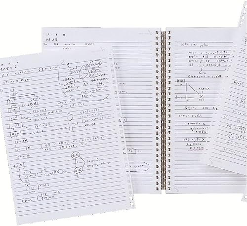 Miniatura 8 de Lihit Lab N1640-1 - Cuaderno de anillo abierto, cuaderno giratorio, A5, 24 agujeros, 100 hojas, blanco lechoso