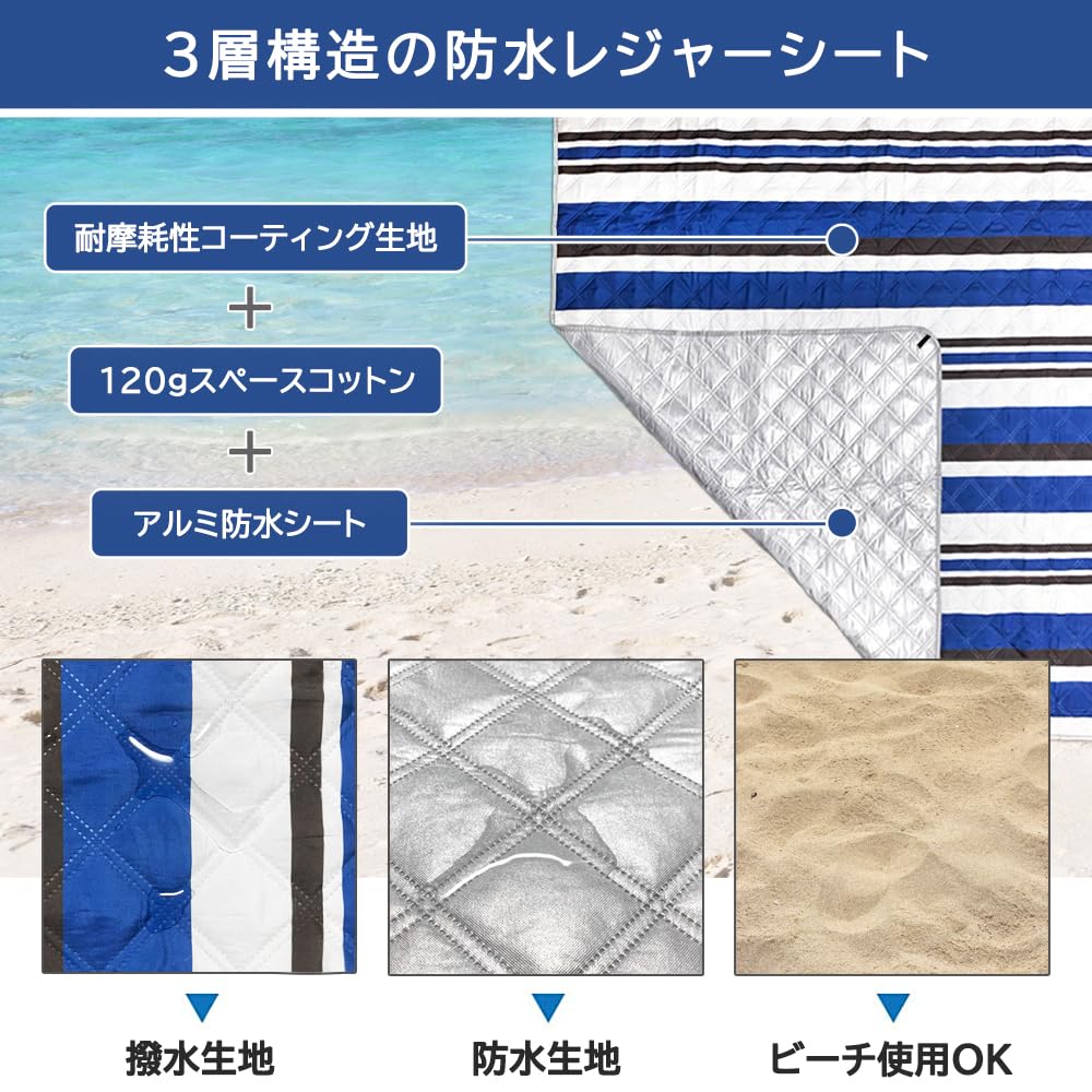 Amazon.co.jp: ieeform 防水 レジャーシート ピクニックシート