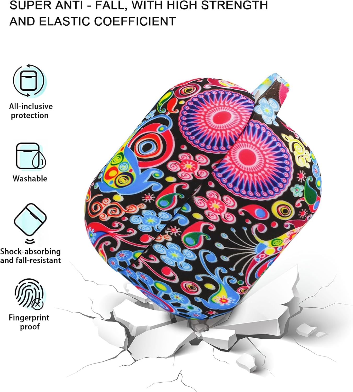 Case Compatible with Samsung Galaxy Buds 3 Case and Galaxy Buds 3 Pro Case(2024), Cute Wireless Charging Silicone Protective Case with Bracelet Keychain for Men and Women (Jellyfish) - Image 2