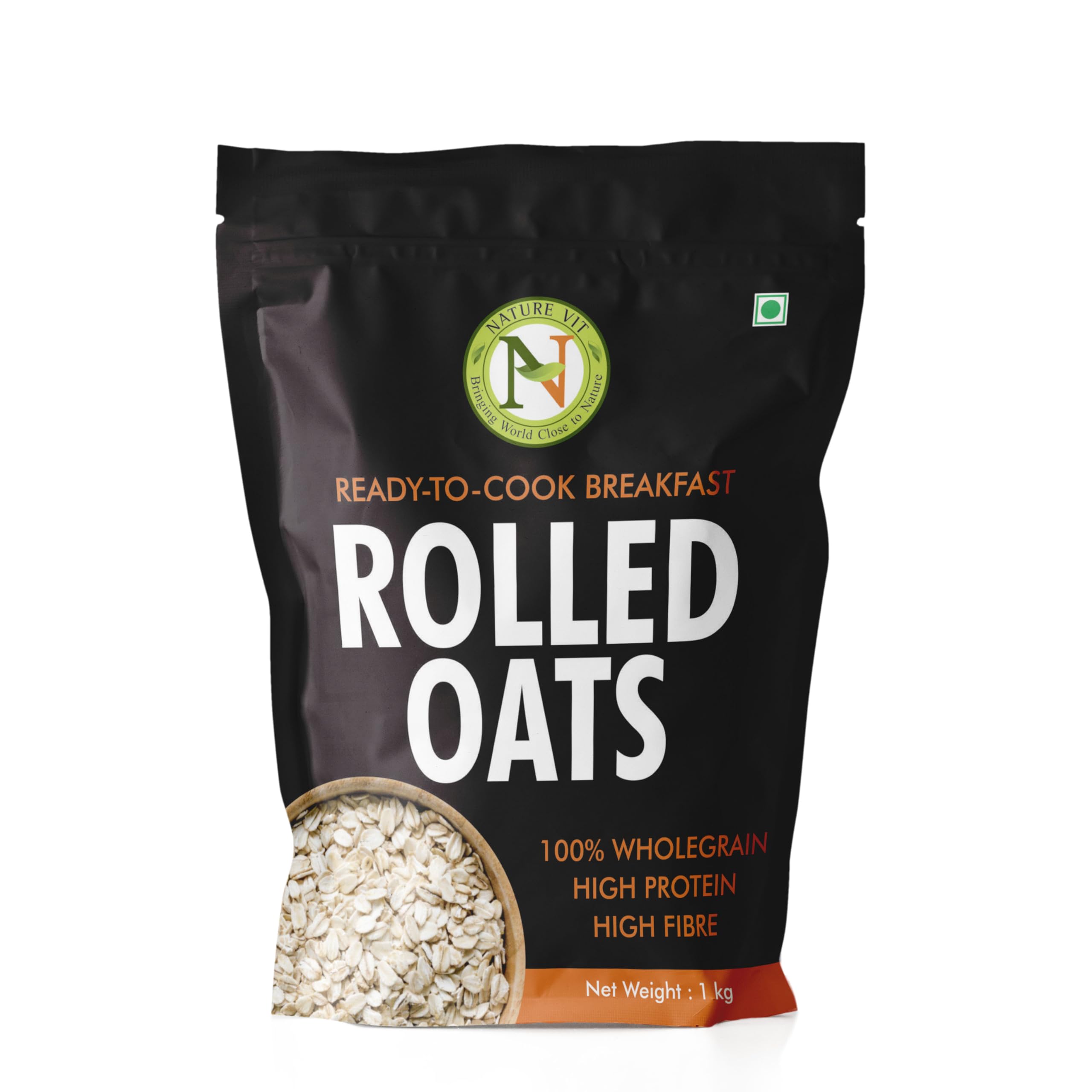 Nature Vit Rolled Oats, 5 Kg - Gluten Free Oats With High Fibre | Protein Rich Breakfast | 100% Wholegrain (B0BNXDCN5Q) Amazon Price History, Amazon Price Tracker