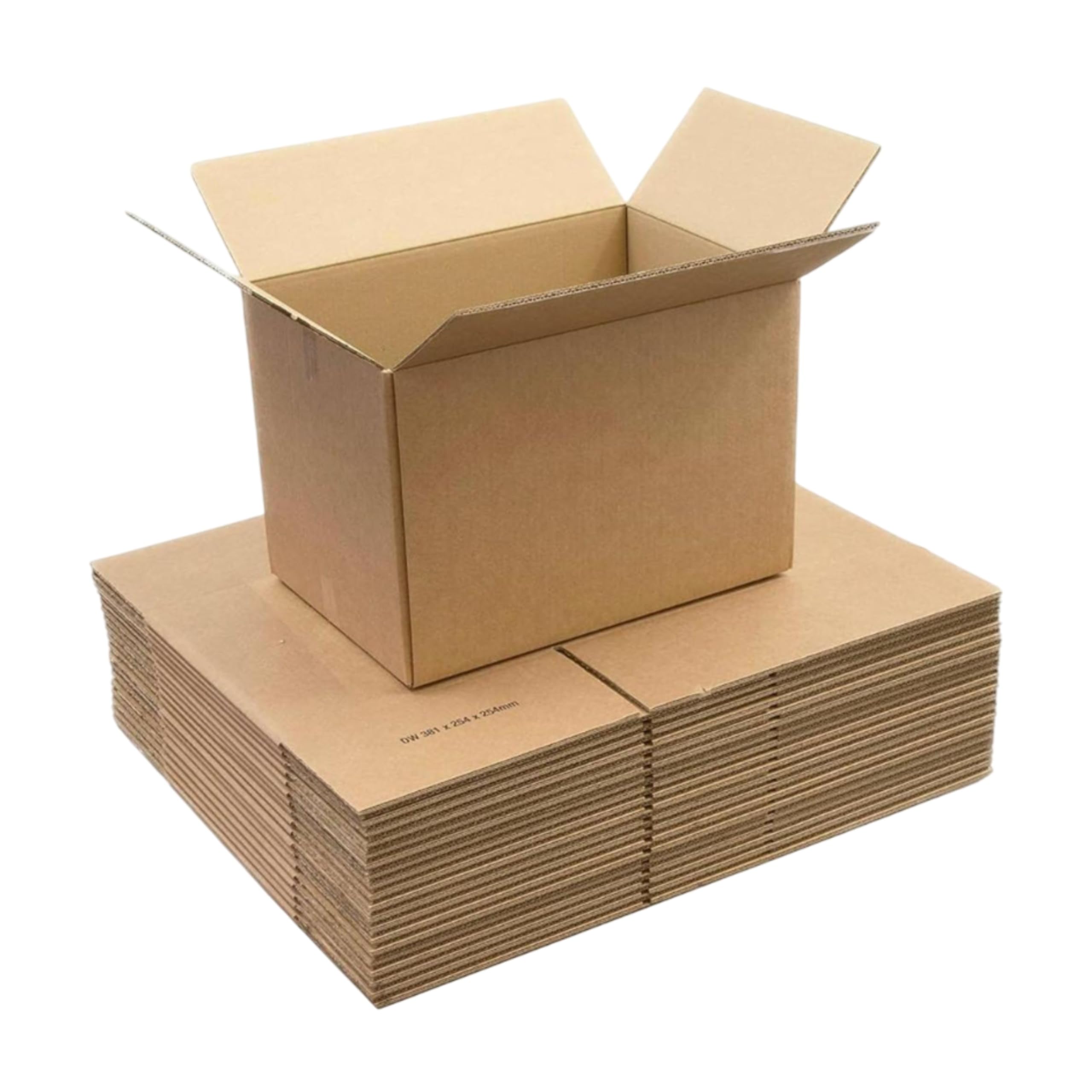 Neat. Double Wall Cardboard Boxes, Safe House Moving Boxes, Heavy Duty Shipping & Packing Boxes for Delivery, Strong & Durable - Perfect for Home, Office, and Commercial Use (15 x 10 x 10) Pack of 5