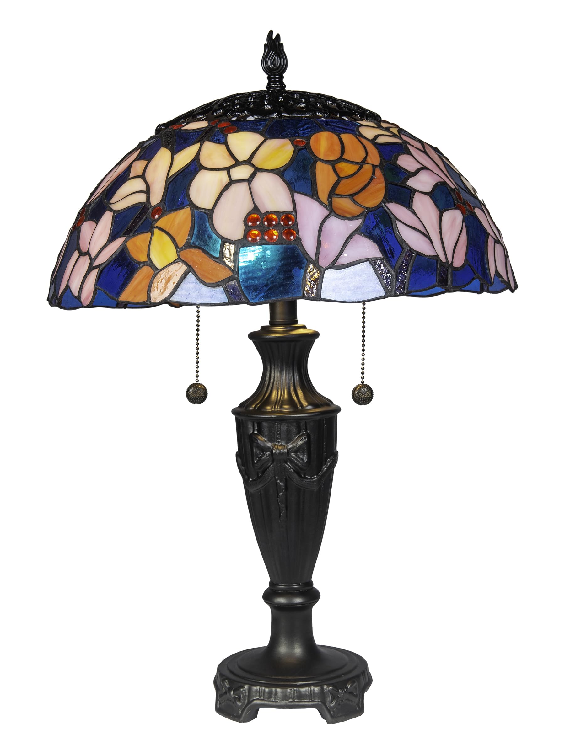 【希少!】Dale Tiffany デール ティファニー スタイル ランプ Dale Tiffany TT20183 Traditional 2 Light Tiffany Style Table Lamp