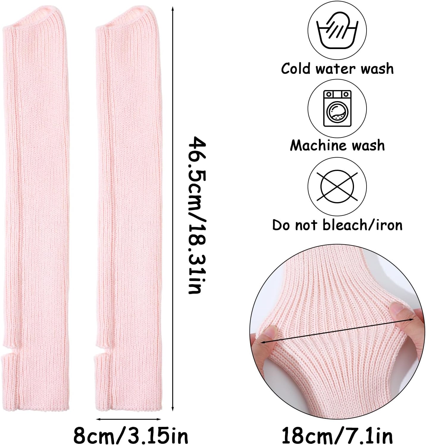 Lusofie Ballet Leg Warmers Knitted Open Heel Stirrup Design Leg Warmers for Women Ballet Yoga Dance, Multiple Colors - Image 2